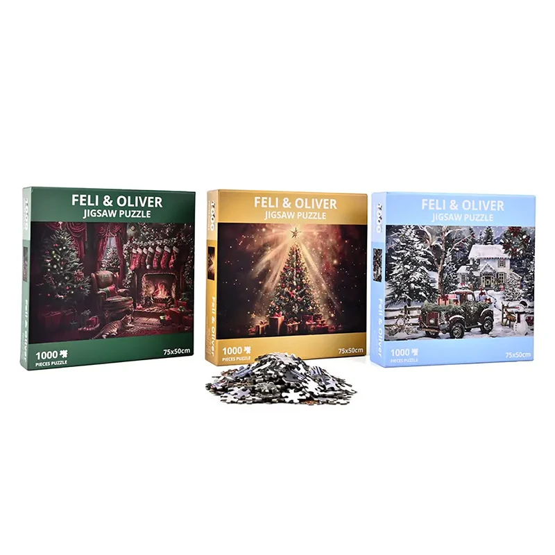 Teka-teki Jigsaw Keceriaan Krismas